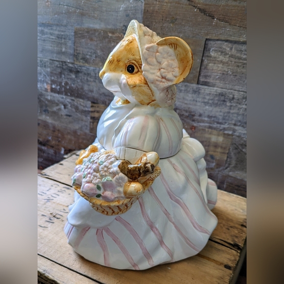 Vintage 1991 Ganz "Little Cheesers"  Musical "The Entertainer" Cookie Jar - Picture 4 of 12